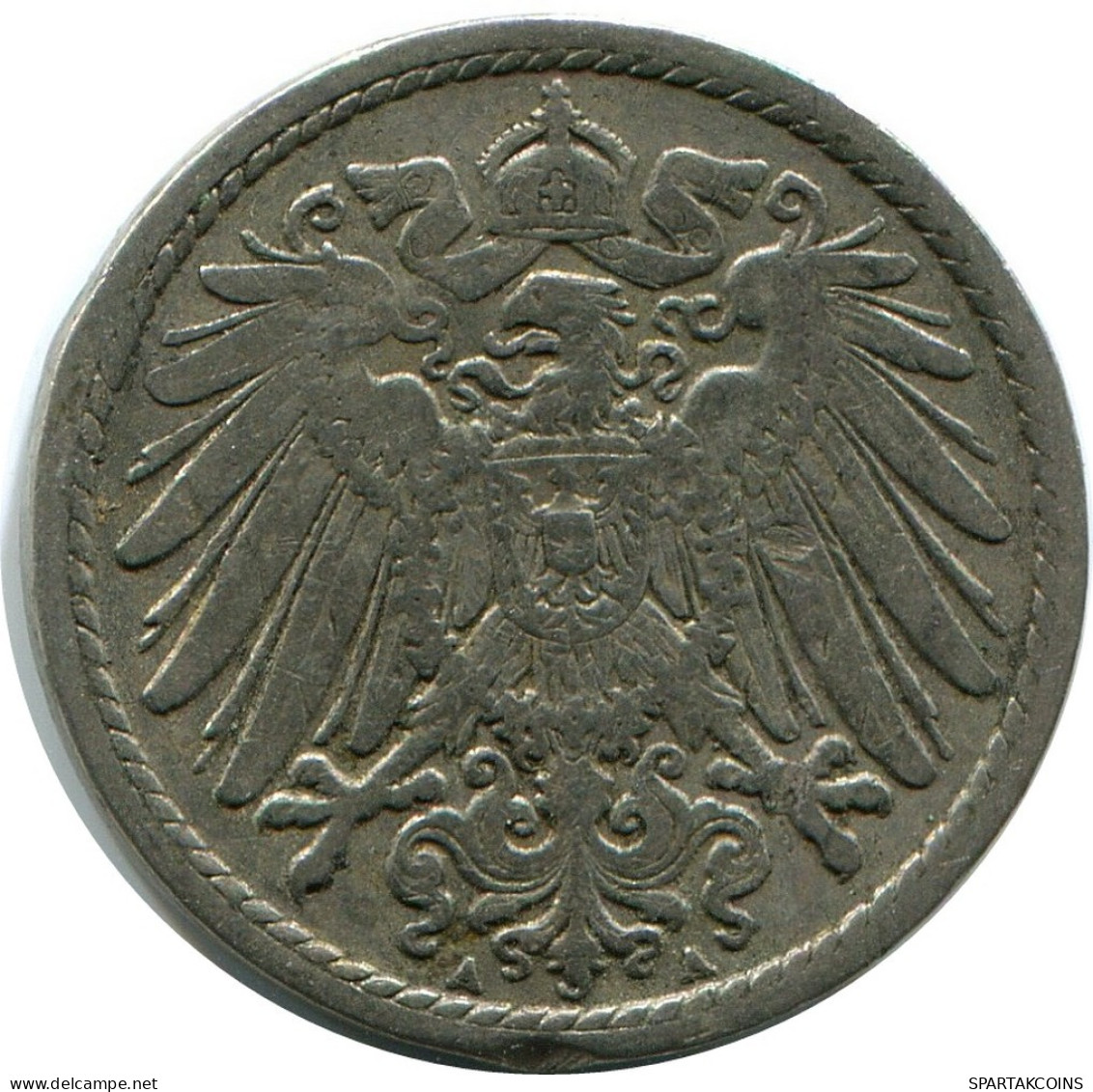 5 PFENNIG 1900 A GERMANY Coin #DB235.U.A - 5 Pfennig