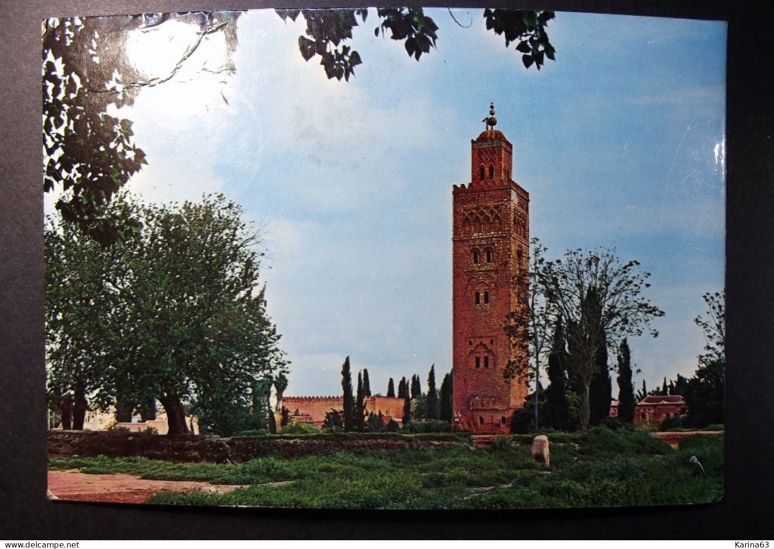 Morocco - Maroc - Marrakech - Le Minaret De La Koutoubia - Used Card With Stamp / Timbre - Marrakesh