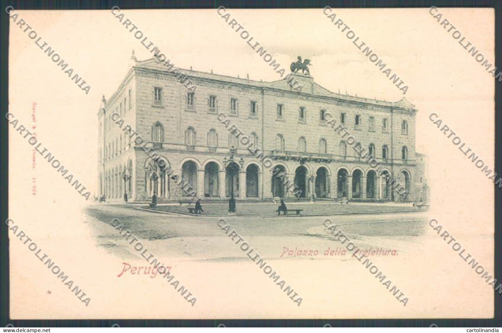 Perugia Città Palazzo Prefettura Cartolina ZG0983 - Perugia