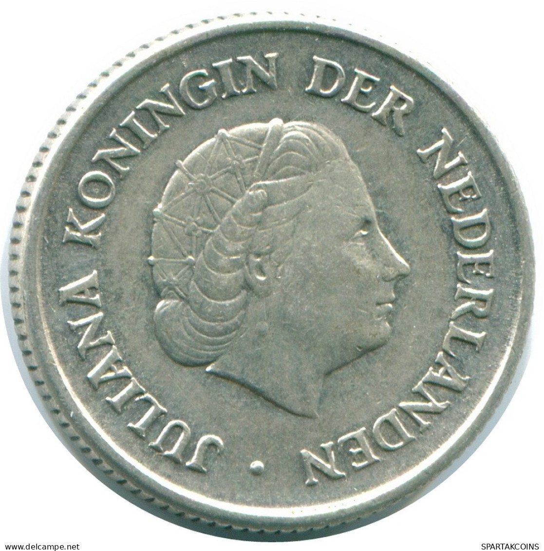 1/4 GULDEN 1967 NIEDERLÄNDISCHE ANTILLEN SILBER Koloniale Münze #NL11459.4.D.A - Antilles Néerlandaises