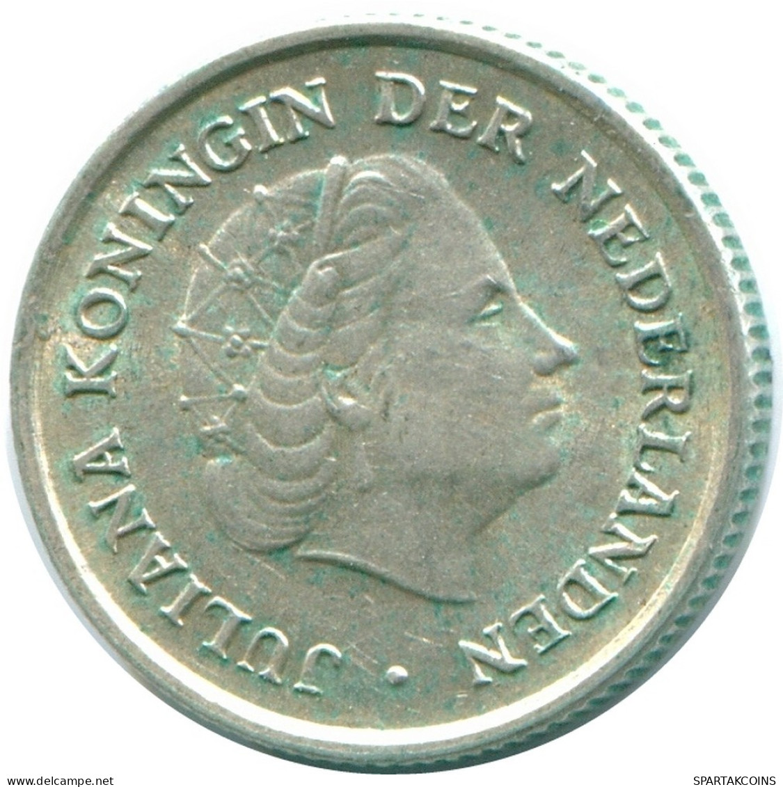1/10 GULDEN 1960 NIEDERLÄNDISCHE ANTILLEN SILBER Koloniale Münze #NL12252.3.D.A - Antilles Néerlandaises