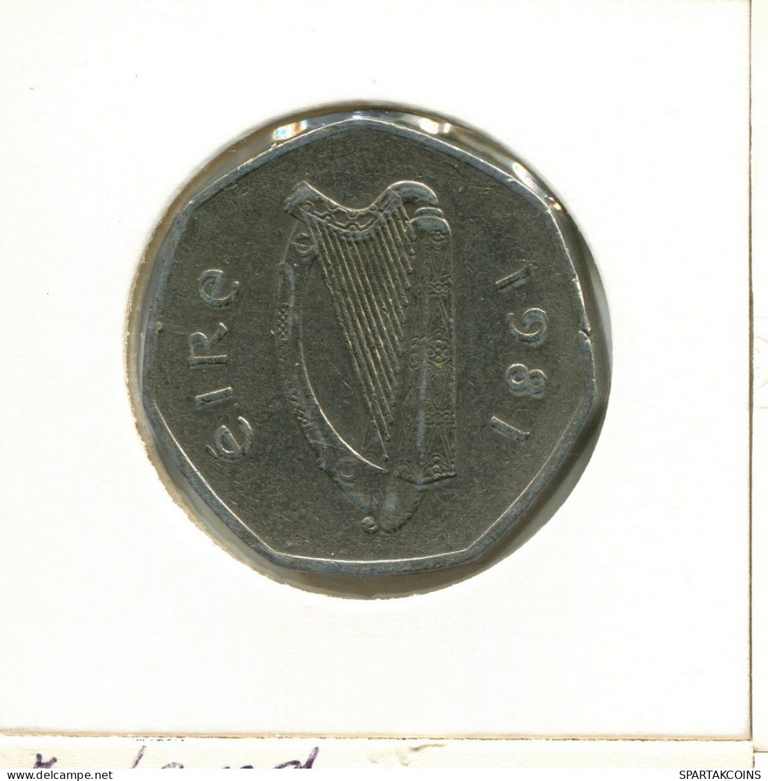 50 PENCE 1981 IRLANDE IRELAND Pièce #AY703.F.A - Irlanda