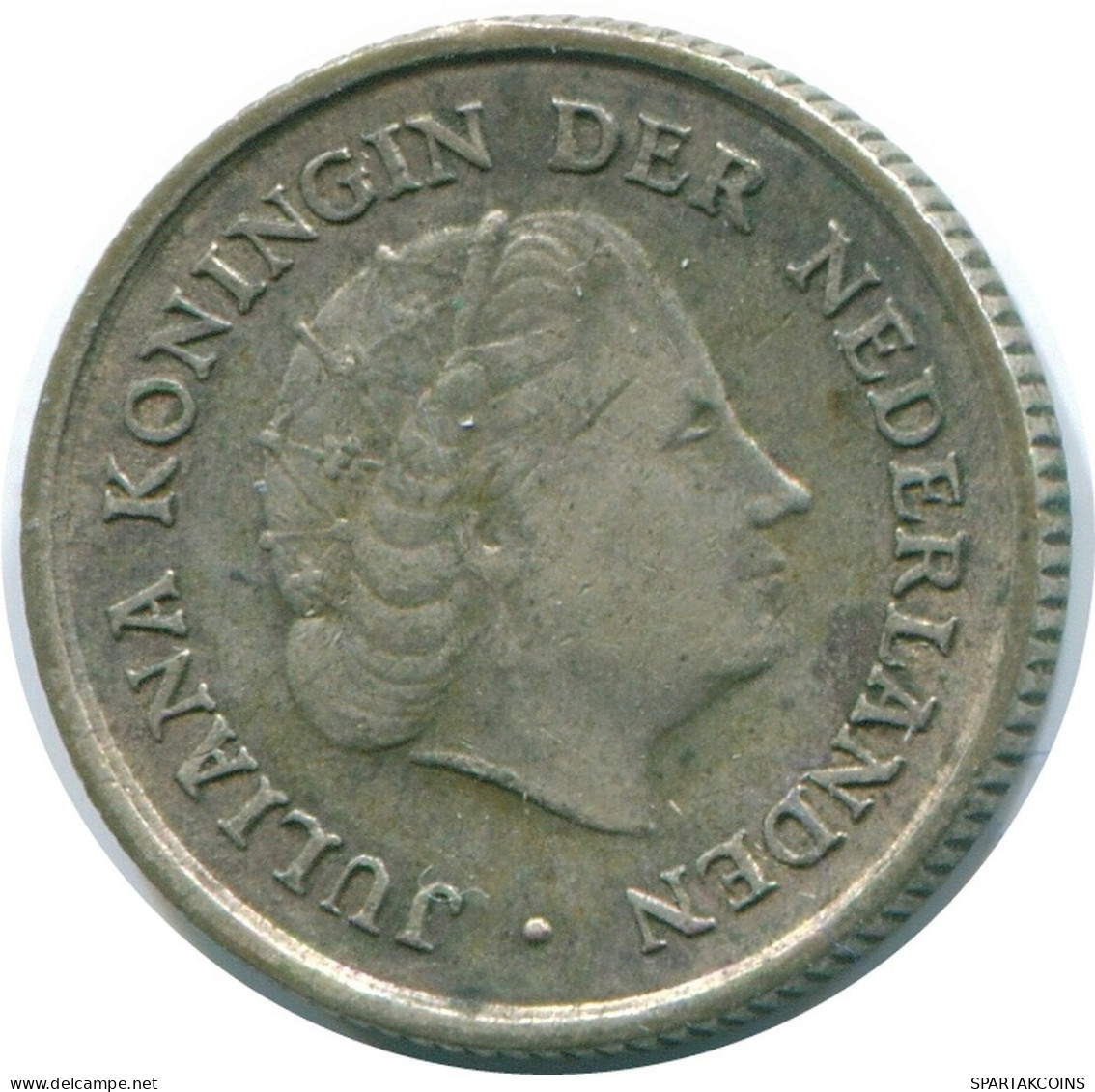 1/10 GULDEN 1963 NIEDERLÄNDISCHE ANTILLEN SILBER Koloniale Münze #NL12603.3.D.A - Antilles Néerlandaises
