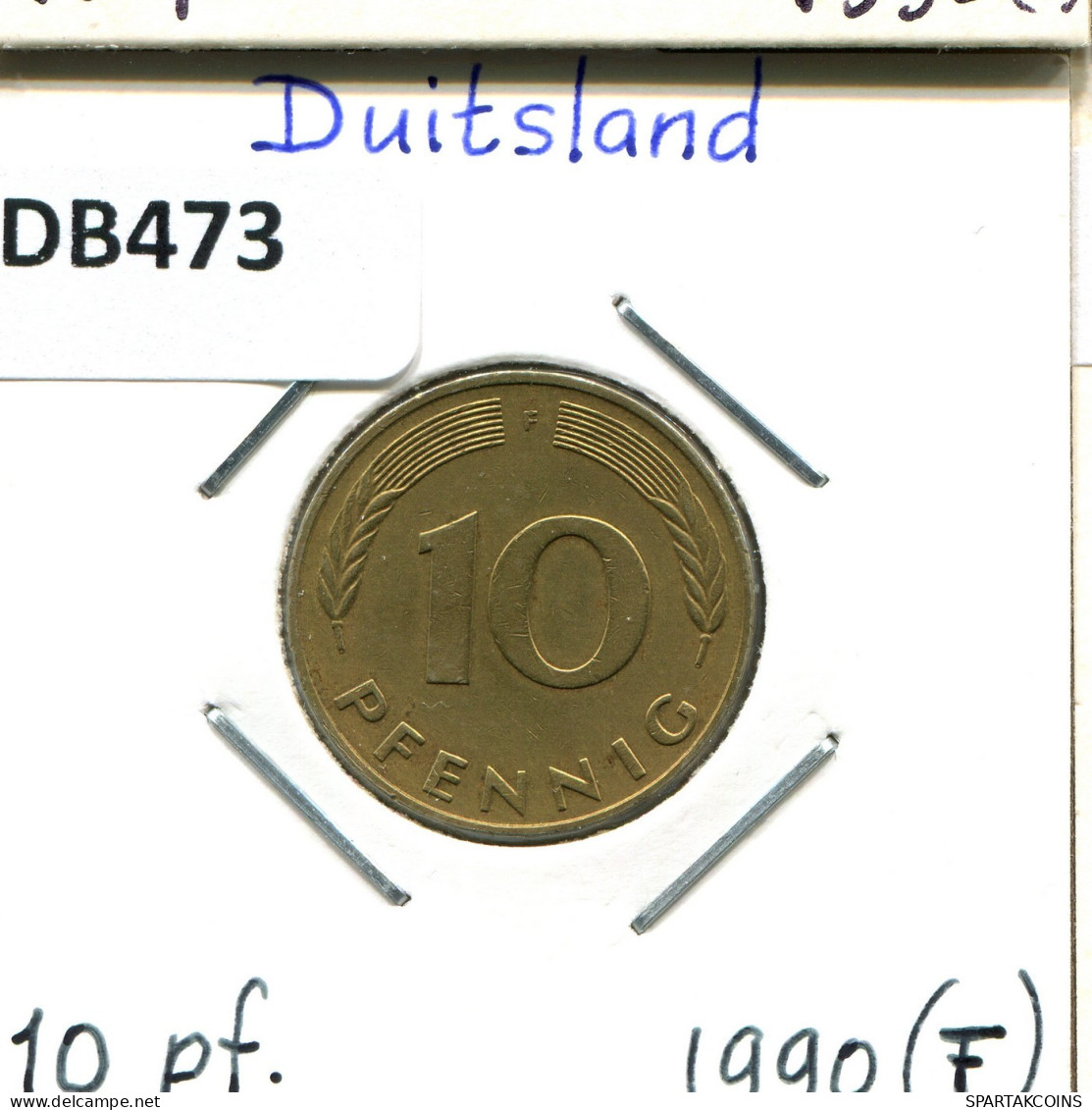 10 PFENNIG 1990 F BRD ALEMANIA Moneda GERMANY #DB473.E.A - 10 Pfennig