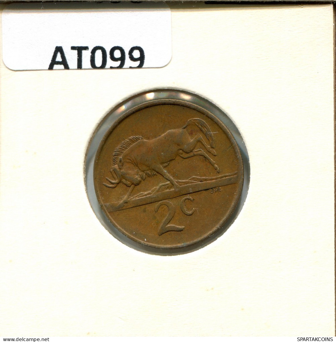 2 CENTS 1989 SUDAFRICA SOUTH AFRICA Moneda #AT099.E.A - Sud Africa