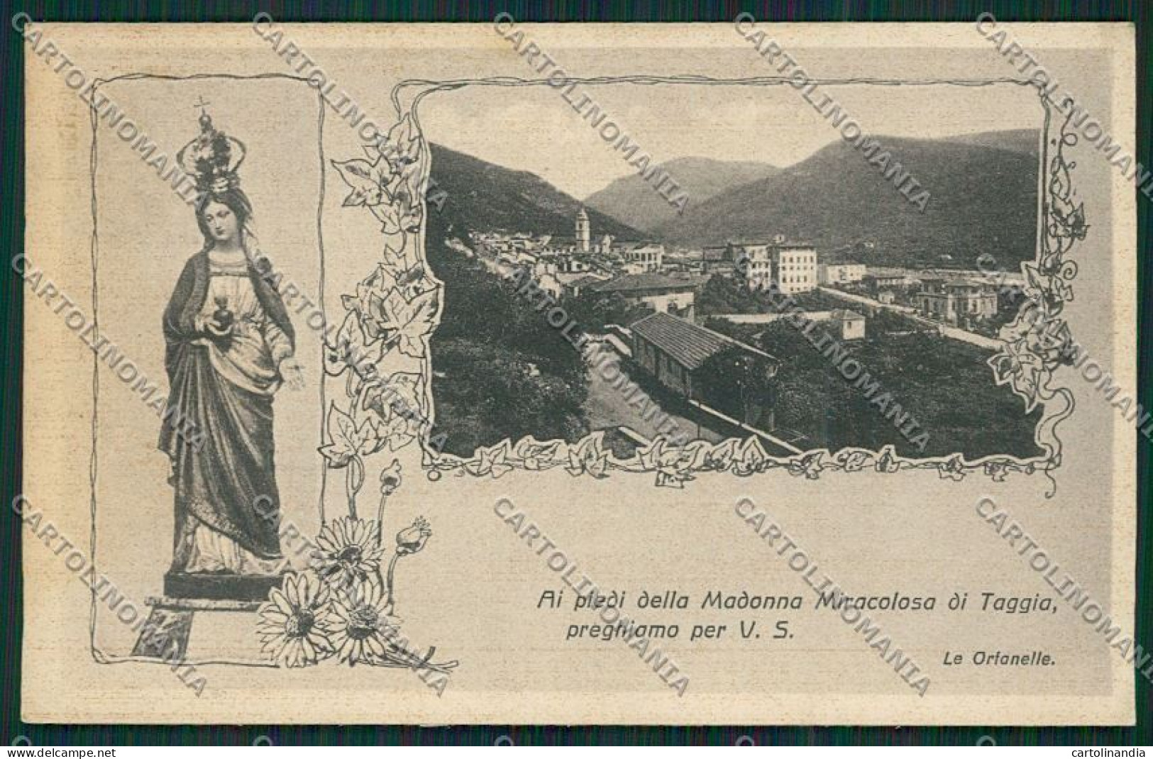 Imperia Taggia Orfanotrofio Femminile Della Madonna Miracolosa Cartolina ZC3830 - Imperia