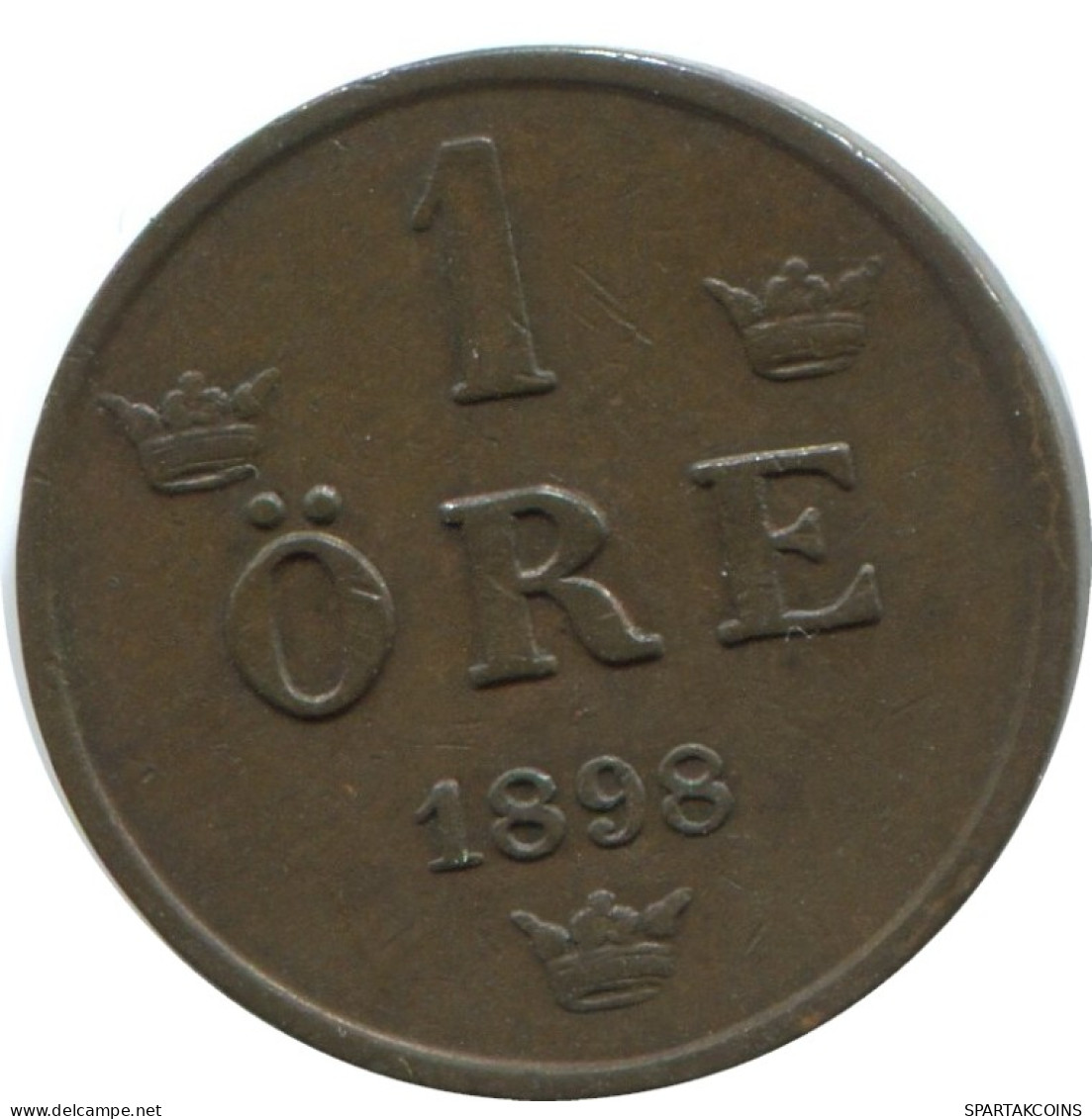 1 ORE 1898 SCHWEDEN SWEDEN Münze #AD338.2.D.A - Suecia