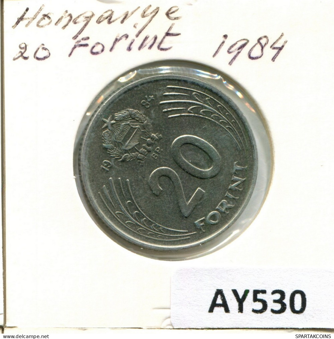 20 FORINT 1984 HUNGRÍA HUNGARY Moneda #AY530.E.A - Hungría
