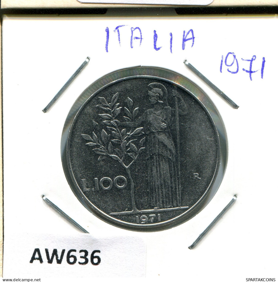 100 LIRE 1971 ITALIEN ITALY Münze #AW636.D.A - 100 Liras