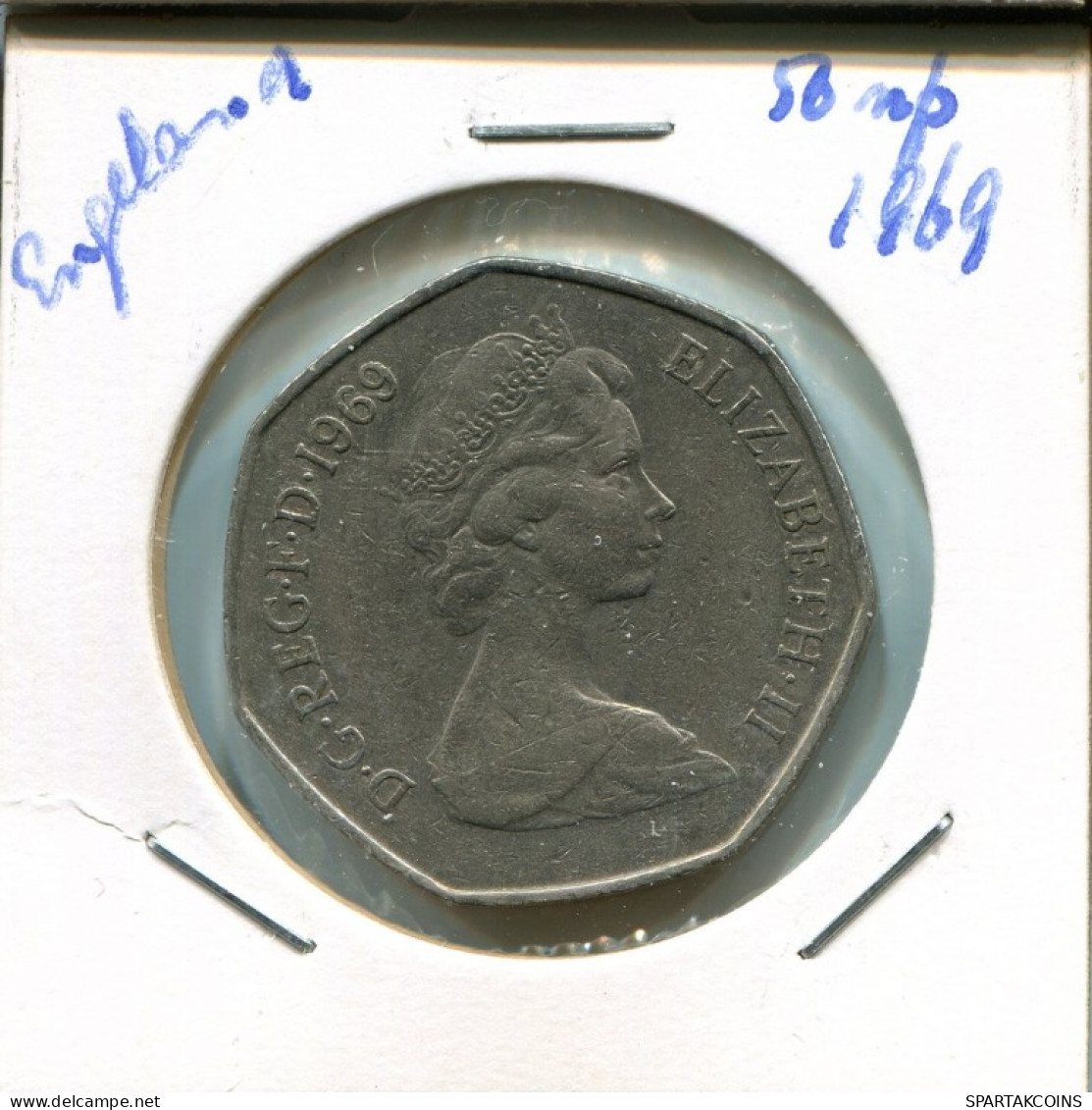 50 NEW PENCE 1969 UK GREAT BRITAIN Coin #AN544.U.A - Autres & Non Classés