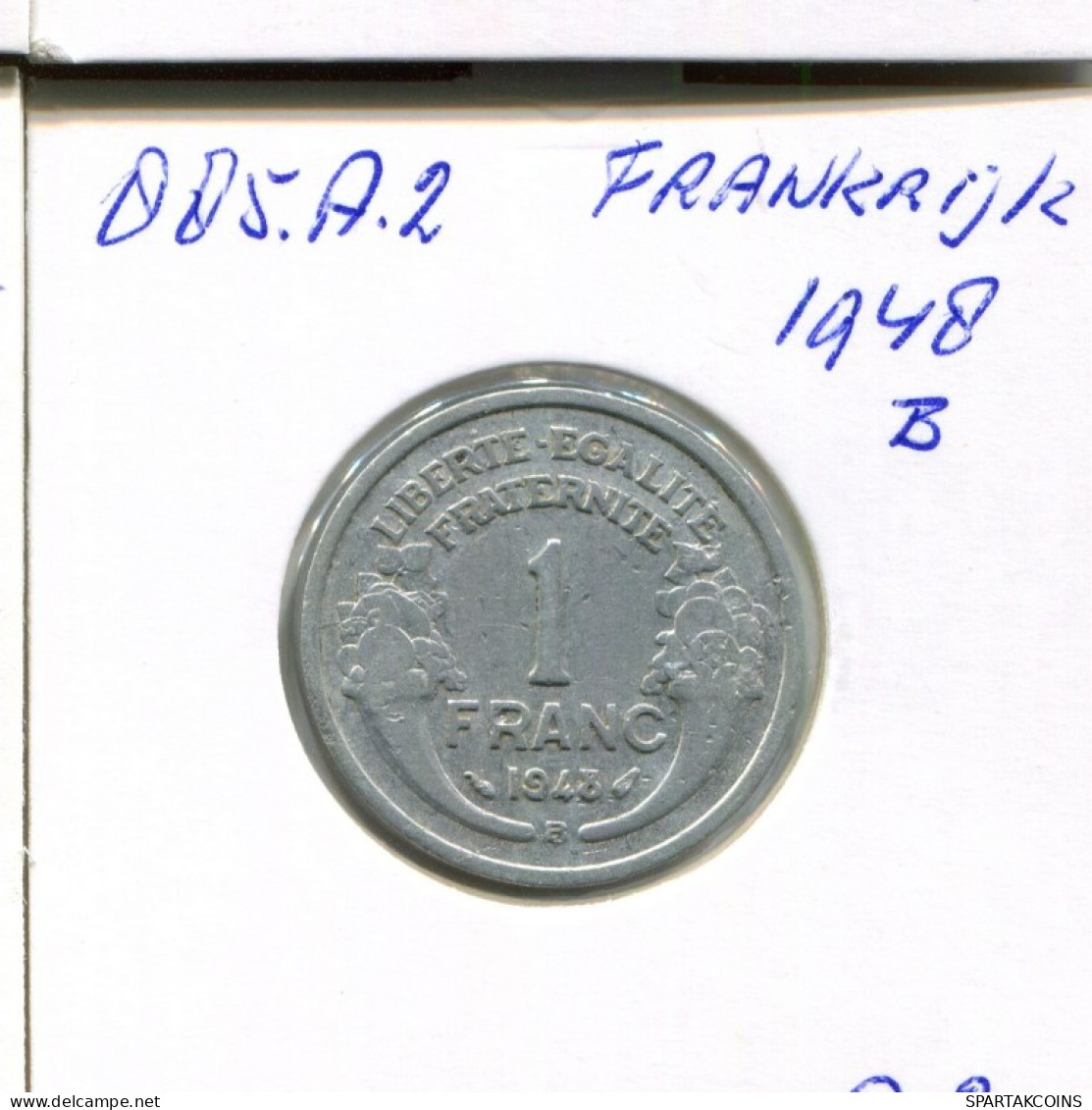1 FRANC 1948 FRANCIA FRANCE Moneda #AN293.E.A - 1 Franc