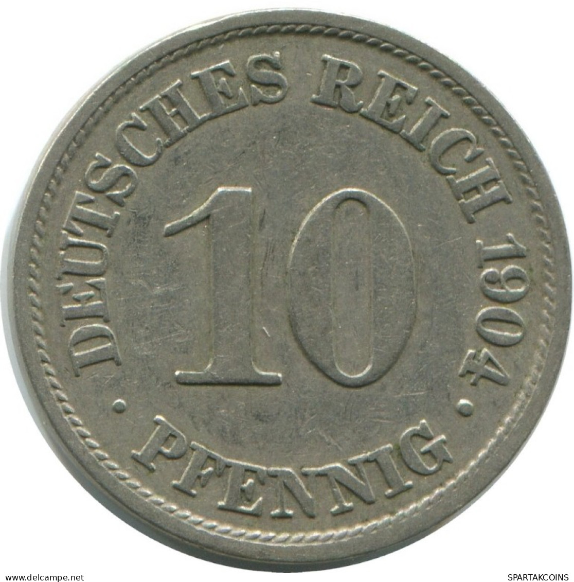 10 PFENNIG 1904 A ALEMANIA Moneda GERMANY #AE538.E.A - 10 Pfennig