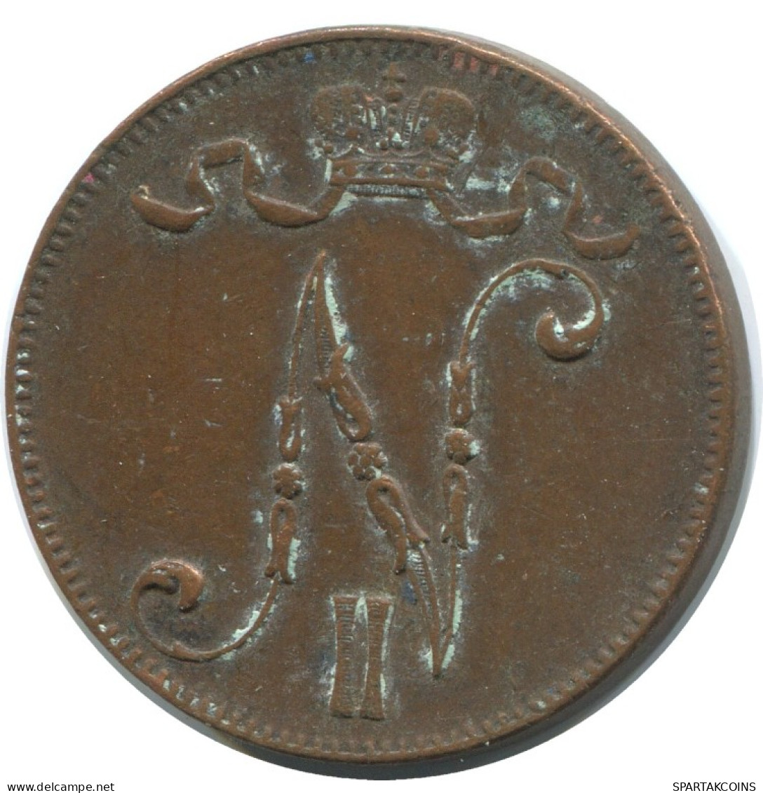 5 PENNIA 1916 FINLAND Coin RUSSIA EMPIRE #AB215.5.U.A - Finlandia