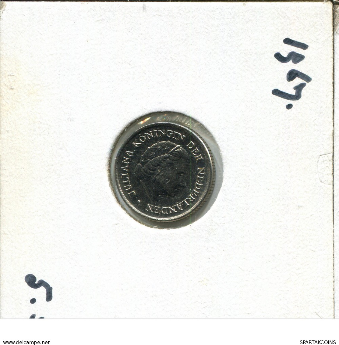 10 CENT 1967 NETHERLANDS Coin #AU306.U.A - 1948-1980 : Juliana