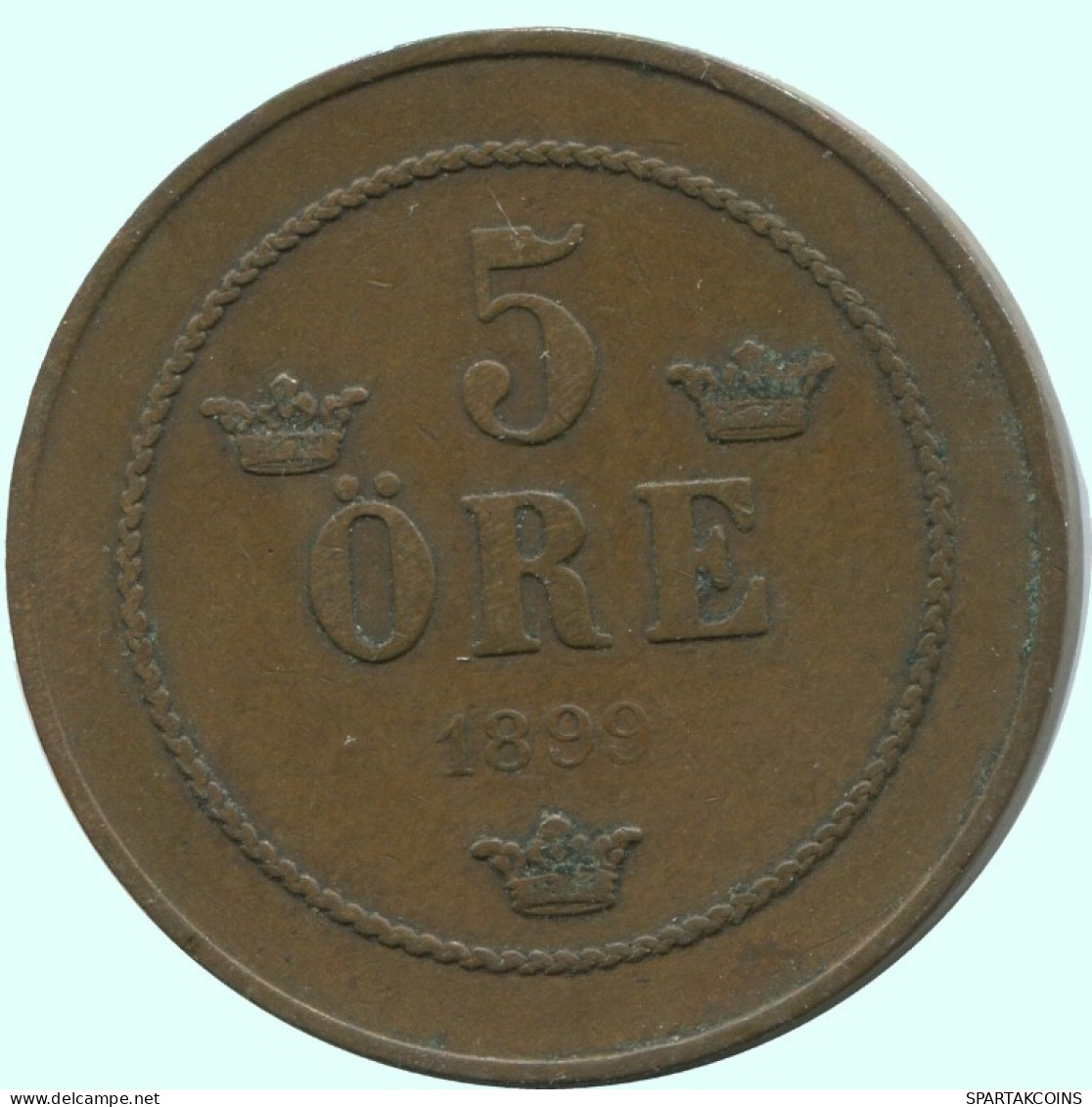 5 ORE 1899 SUECIA SWEDEN Moneda #AC662.2.E.A - Suède