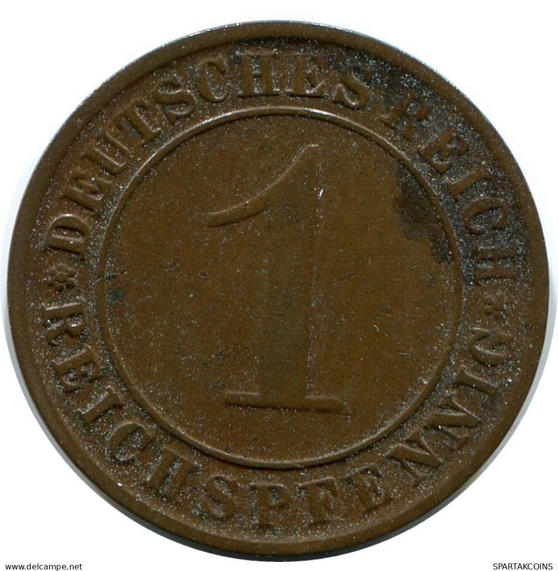 1 REICHSPFENNIG 1933 A GERMANY Coin #DB793.U.A - 1 Reichspfennig