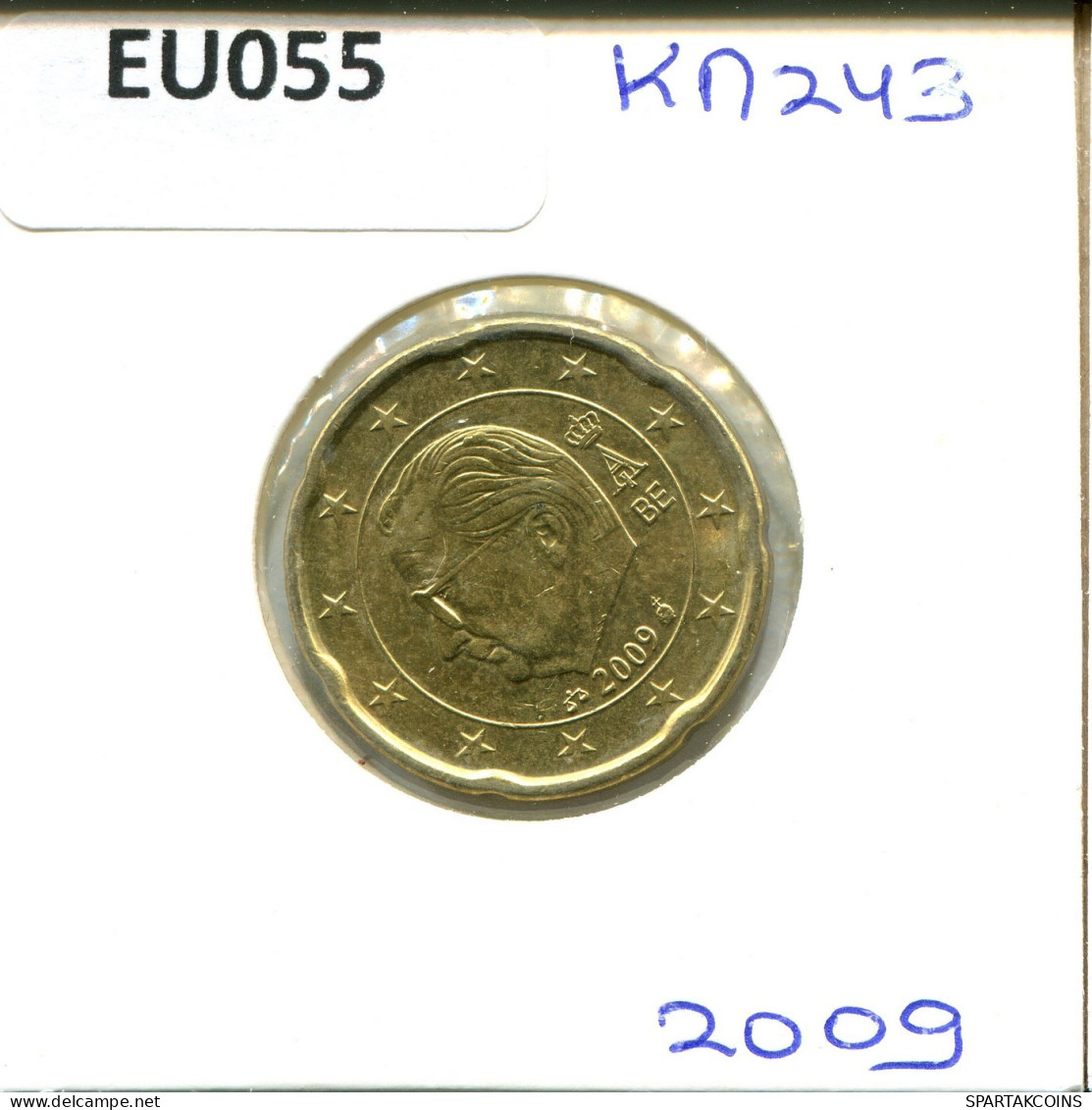 20 EURO CENTS 2009 BELGIQUE BELGIUM Pièce #EU055.F.A - Belgique
