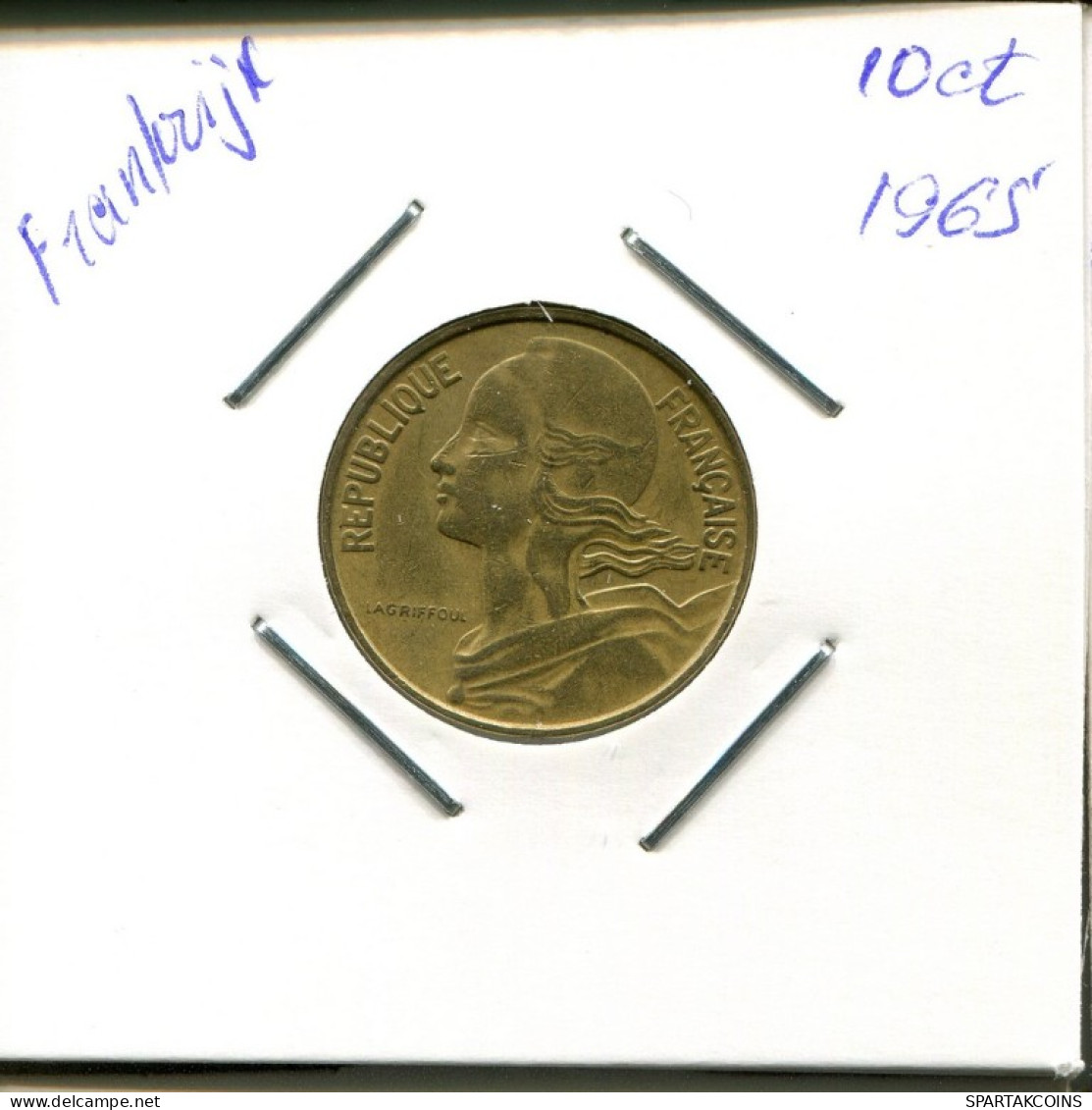 10 CENTIMES 1965 FRANKREICH FRANCE Französisch Münze #AN834.D.A - 10 Centimes
