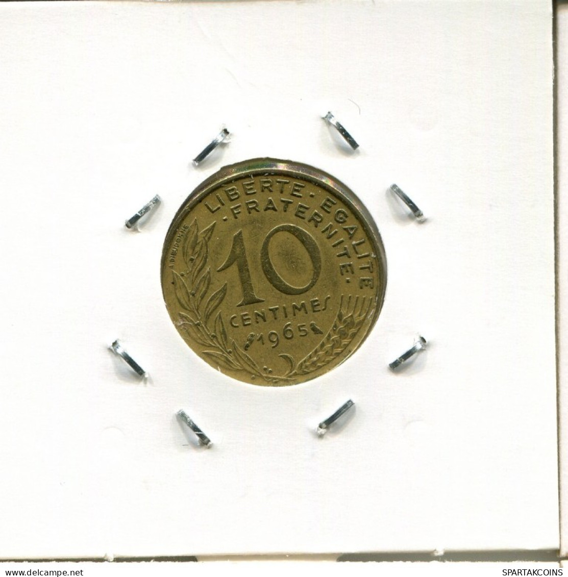 10 CENTIMES 1965 FRANKREICH FRANCE Französisch Münze #AN834.D.A - 10 Centimes