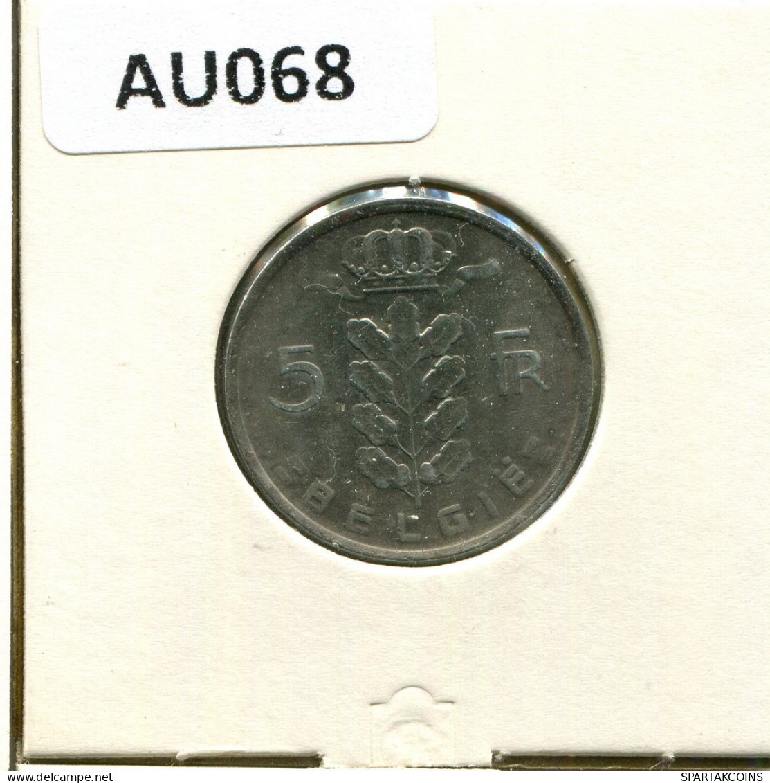 5 FRANCS 1978 DUTCH Text BELGIEN BELGIUM Münze #AU068.D.A - 5 Francs