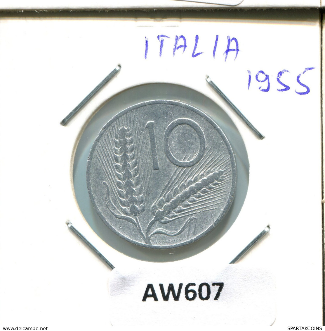 10 LIRE 1955 R ITALIEN ITALY Münze #AW607.D.A - 10 Liras