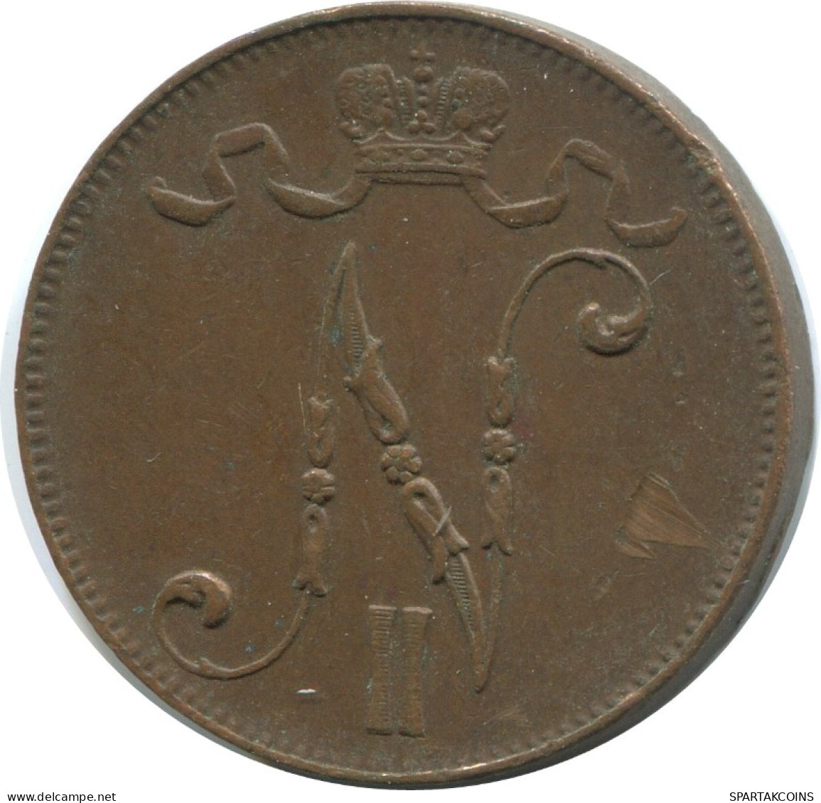 5 PENNIA 1916 FINLAND Coin RUSSIA EMPIRE #AB261.5.U.A - Finlandia