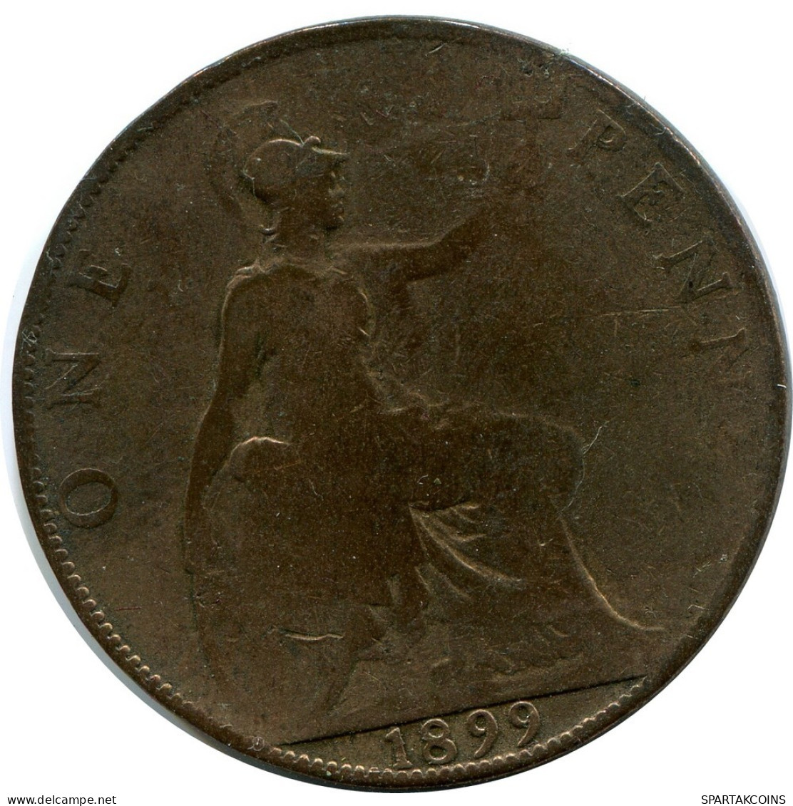 PENNY 1899 UK GBAN BRETAÑA GREAT BRITAIN Moneda #AZ750.E.A - D. 1 Penny
