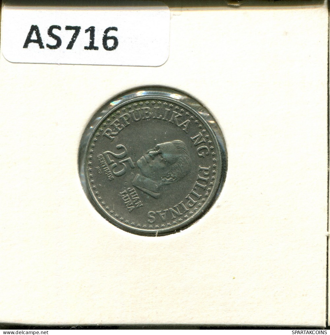 25 SENTIMOS 1981 PHILIPPINES Coin #AS716.U.A - Filippine
