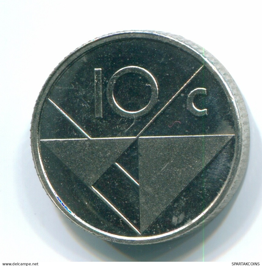 10 CENTS 1990 ARUBA (Netherlands) Nickel Colonial Coin #S13627.U.A - Aruba