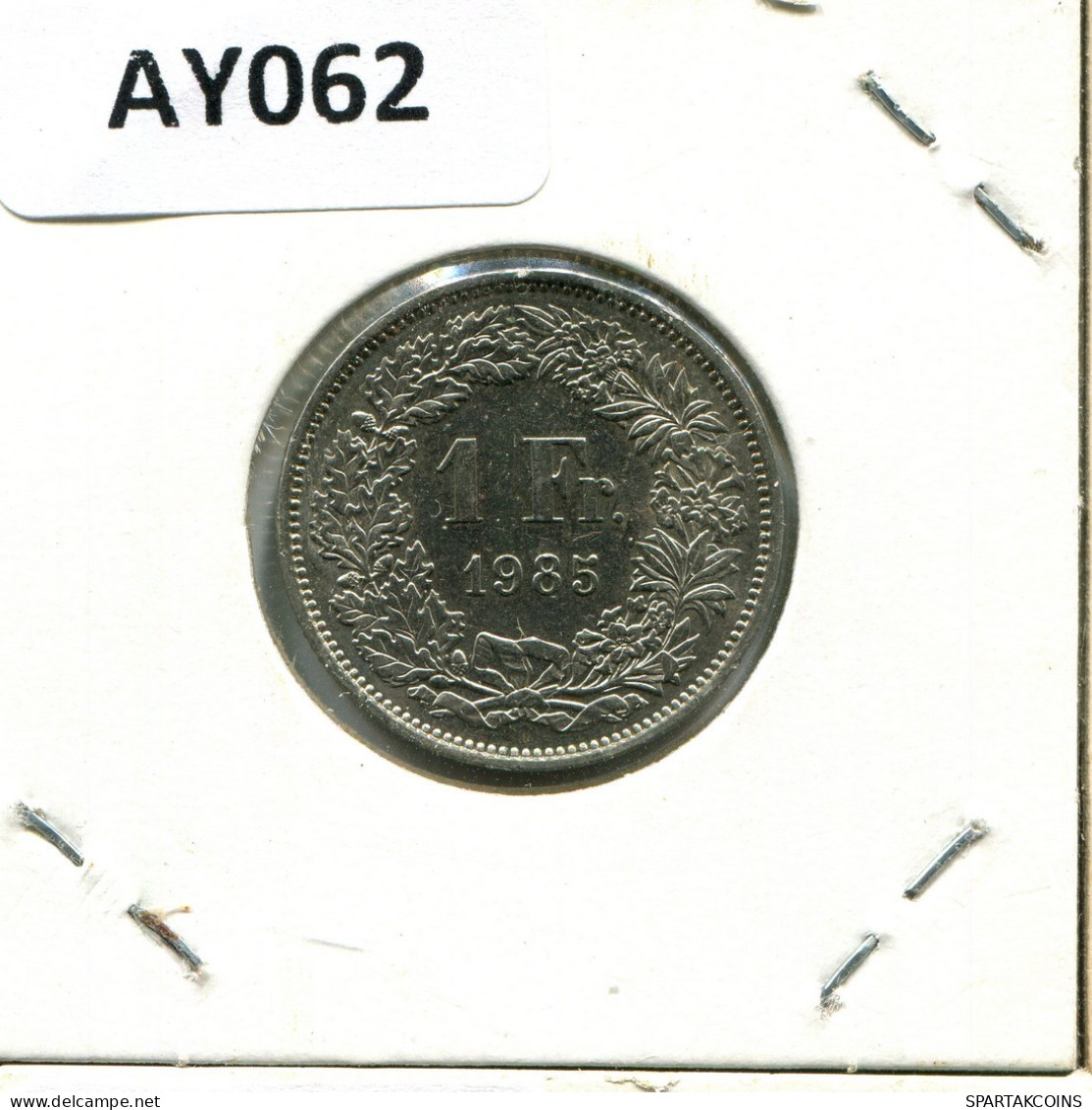 1 FRANC 1985 SWITZERLAND Coin #AY062.3.U.A - Autres & Non Classés