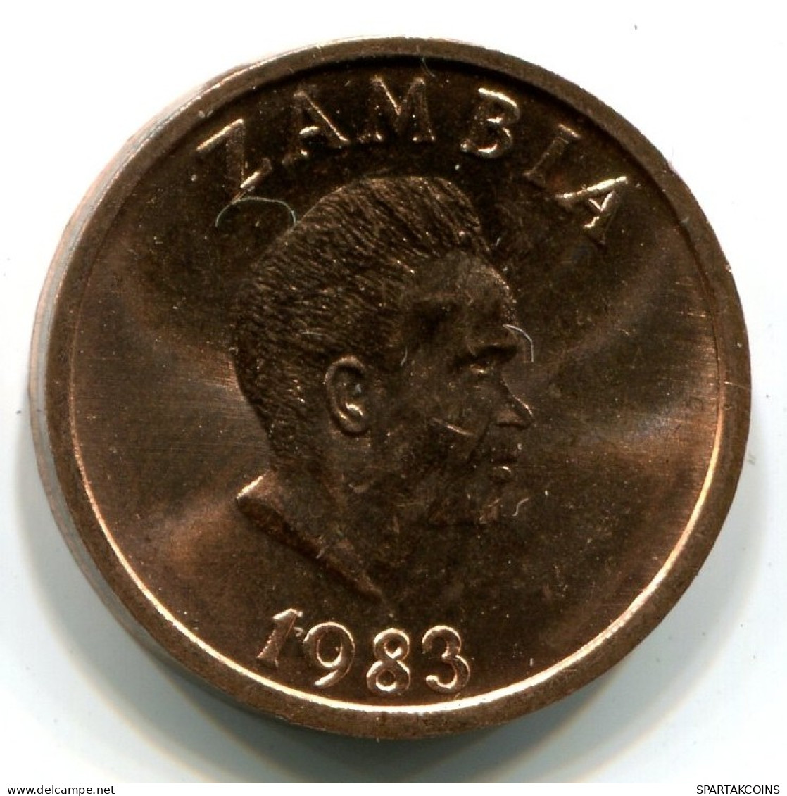 2 NGWEE 1983 ZAMBIA UNC Coin #W11317.U.A - Zambie