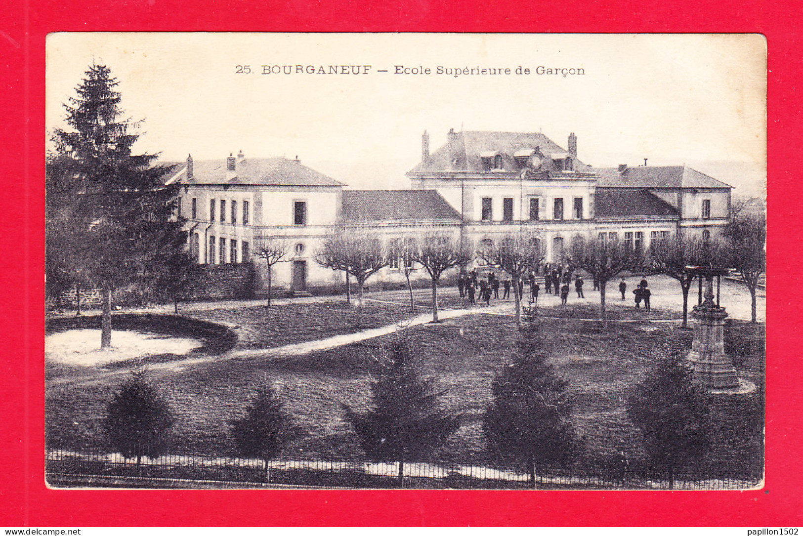 F-23-Bourganeuf-11A85  école Supérieure De Garçons, Cpa  - Bourganeuf