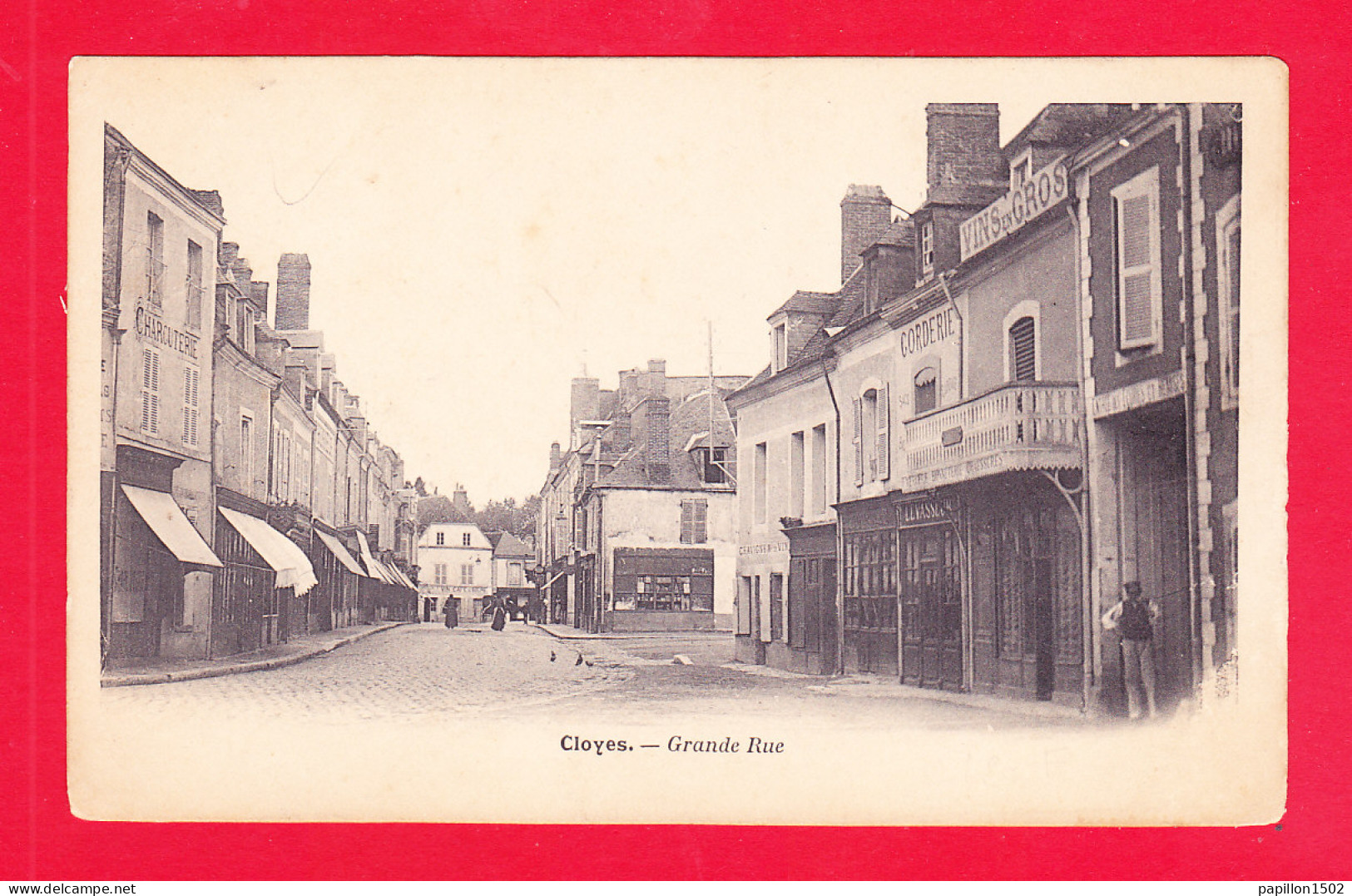 F-28-Cloyes-02A85  La Grande Rue, Cpa Précurseur - Cloyes-sur-le-Loir