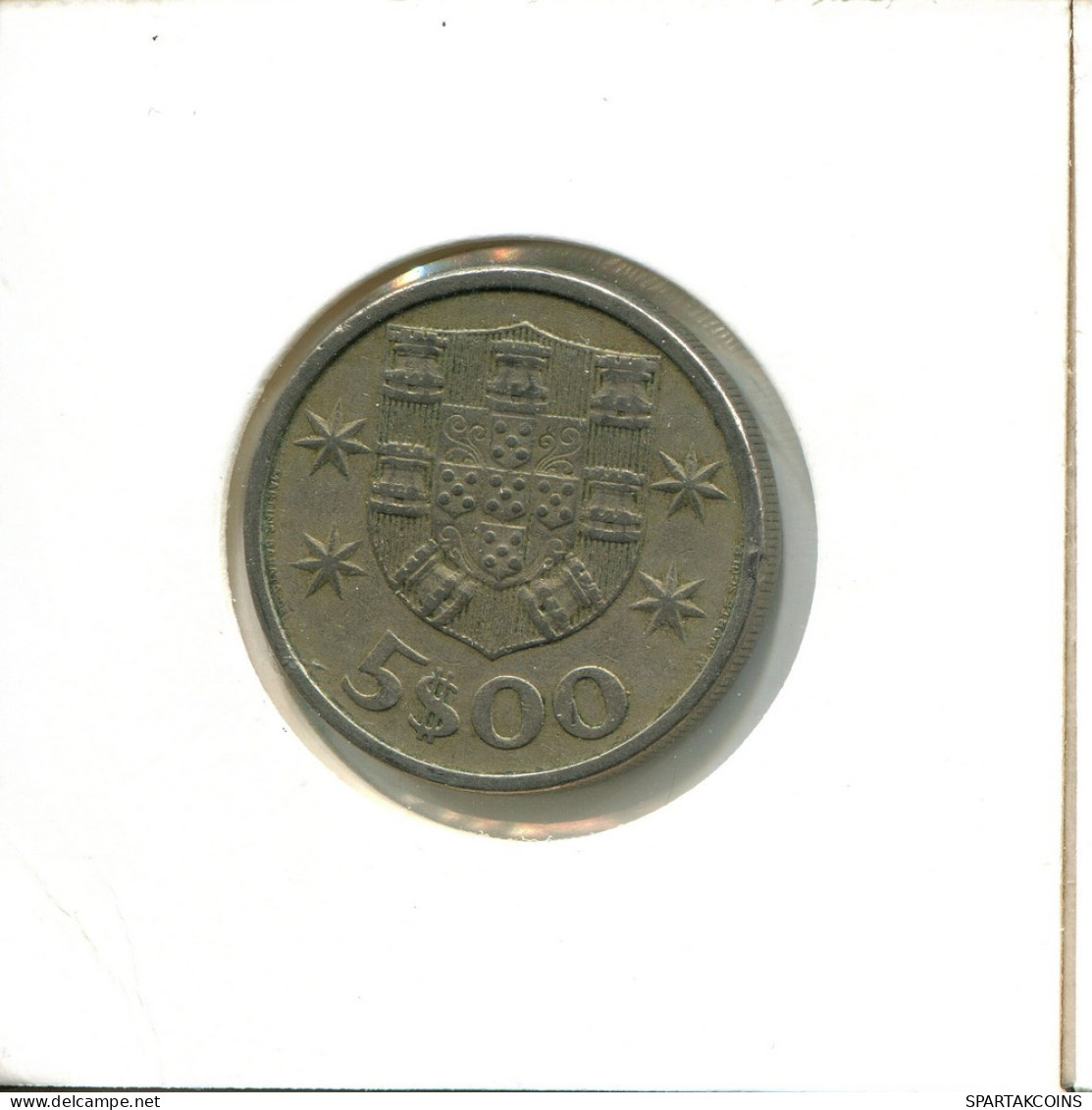 5 ESCUDOS 1973 PORTUGAL Coin #AT374.U.A - Portogallo