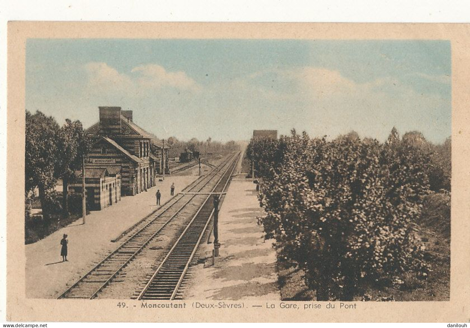 79 // MONCOUTANT   La Gare Prise Du Pont  49 - Moncoutant