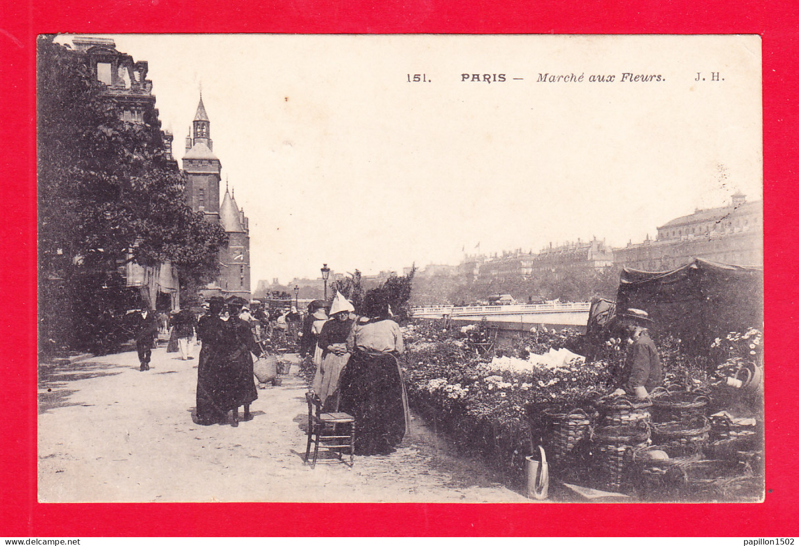 F-75-Paris-1086A85  Le Marché Aux Fleurs, Animation, Cpa BE - Ambachten In Parijs