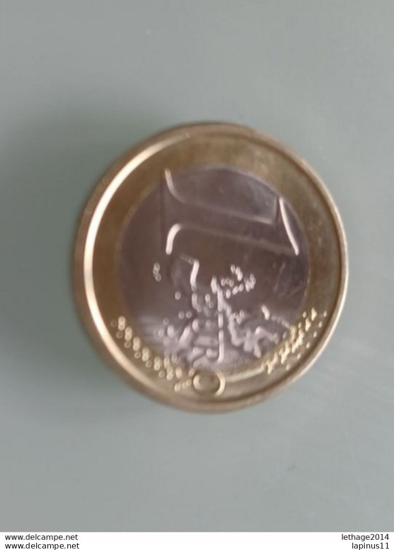 SAN MARINO 1 EURO 2018 RARE COIN Mint/Decentralized Double Edge Caproic EURO - San Marino