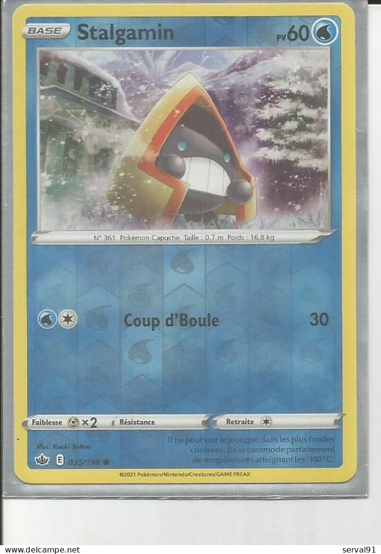 CARTE STALGAMIN REVERSE REGNE DE GLACE N° 33 - Épée & Bouclier