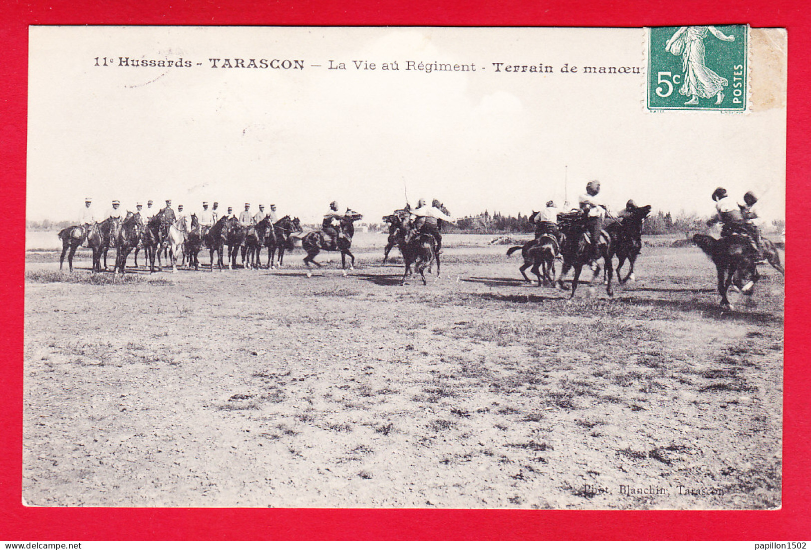 Regiment-102P83  TARASCON, La Vie Au Régiment, Terrain De Manoeuvres, Cpa BE - Reggimenti