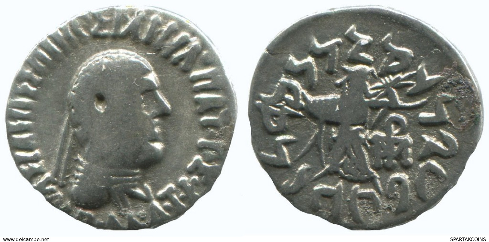 BAKTRIA APOLLODOTOS II SOTER PHILOPATOR MEGAS AR DRACHM 2g/18mm GRIECHISCHE Münze #AA306.40.D.A - Griechische Münzen