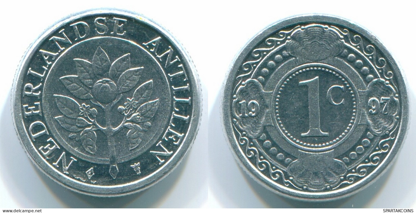 1 CENT 1996 ANTILLES NÉERLANDAISES Aluminium Colonial Pièce #S13154.F.A - Antille Olandesi