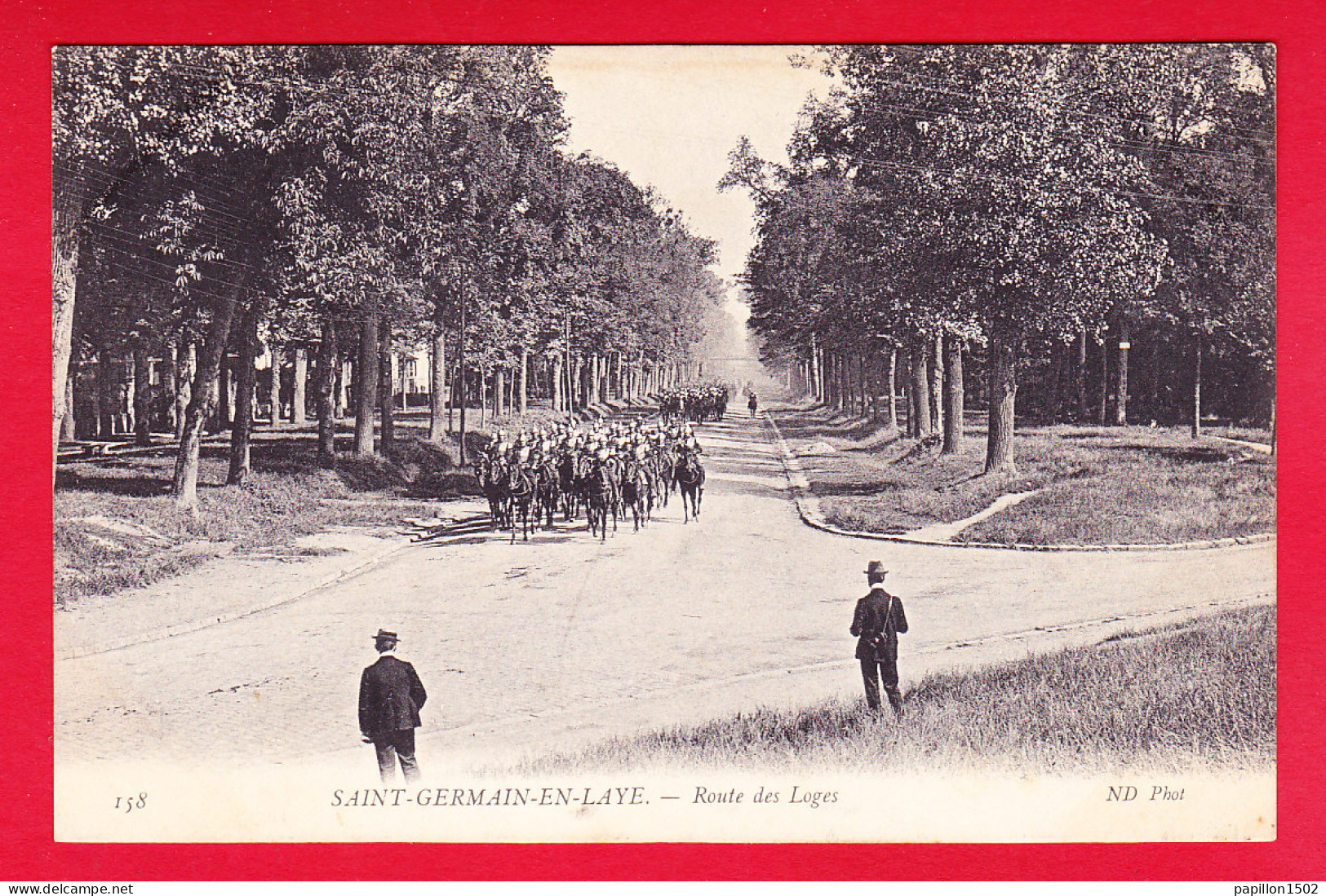 Regiment-112P83  SAINT GERMAIN EN LAYE, Route Des Loges, Régiment à Cheval, Cpa BE - Régiments