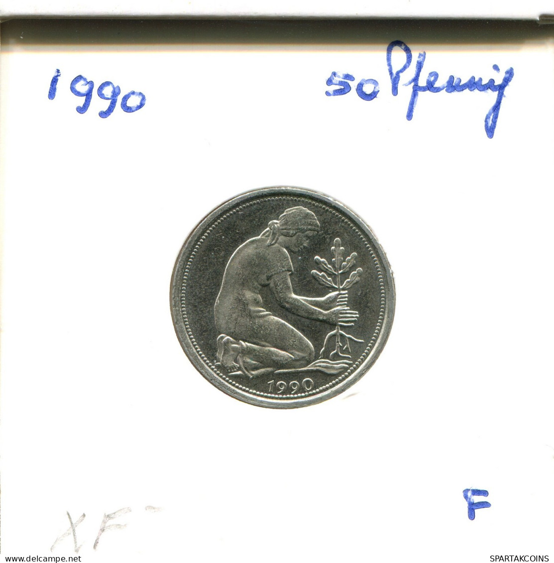 50 PFENNIG 1990 F BRD DEUTSCHLAND Münze GERMANY #DA882.D.A - 50 Pfennig