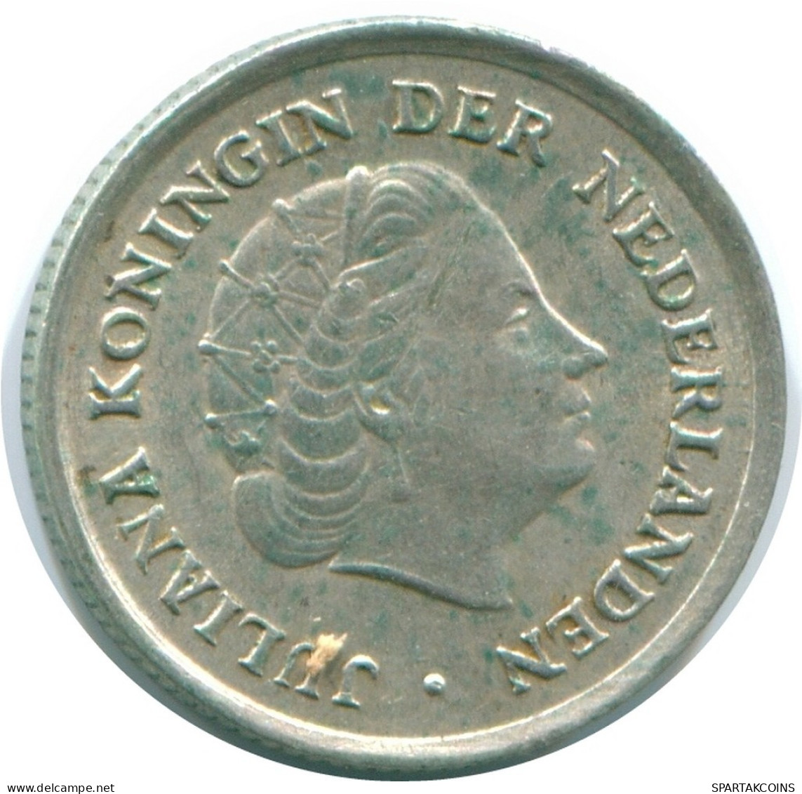 1/10 GULDEN 1966 ANTILLAS NEERLANDESAS PLATA Colonial Moneda #NL12670.3.E.A - Antille Olandesi