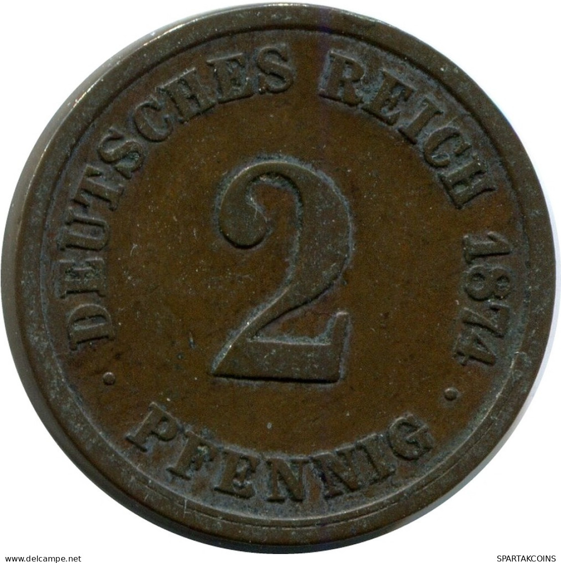 1 PFENNIG 1874 A ALLEMAGNE Pièce GERMANY #AX399.F.A - 1 Pfennig