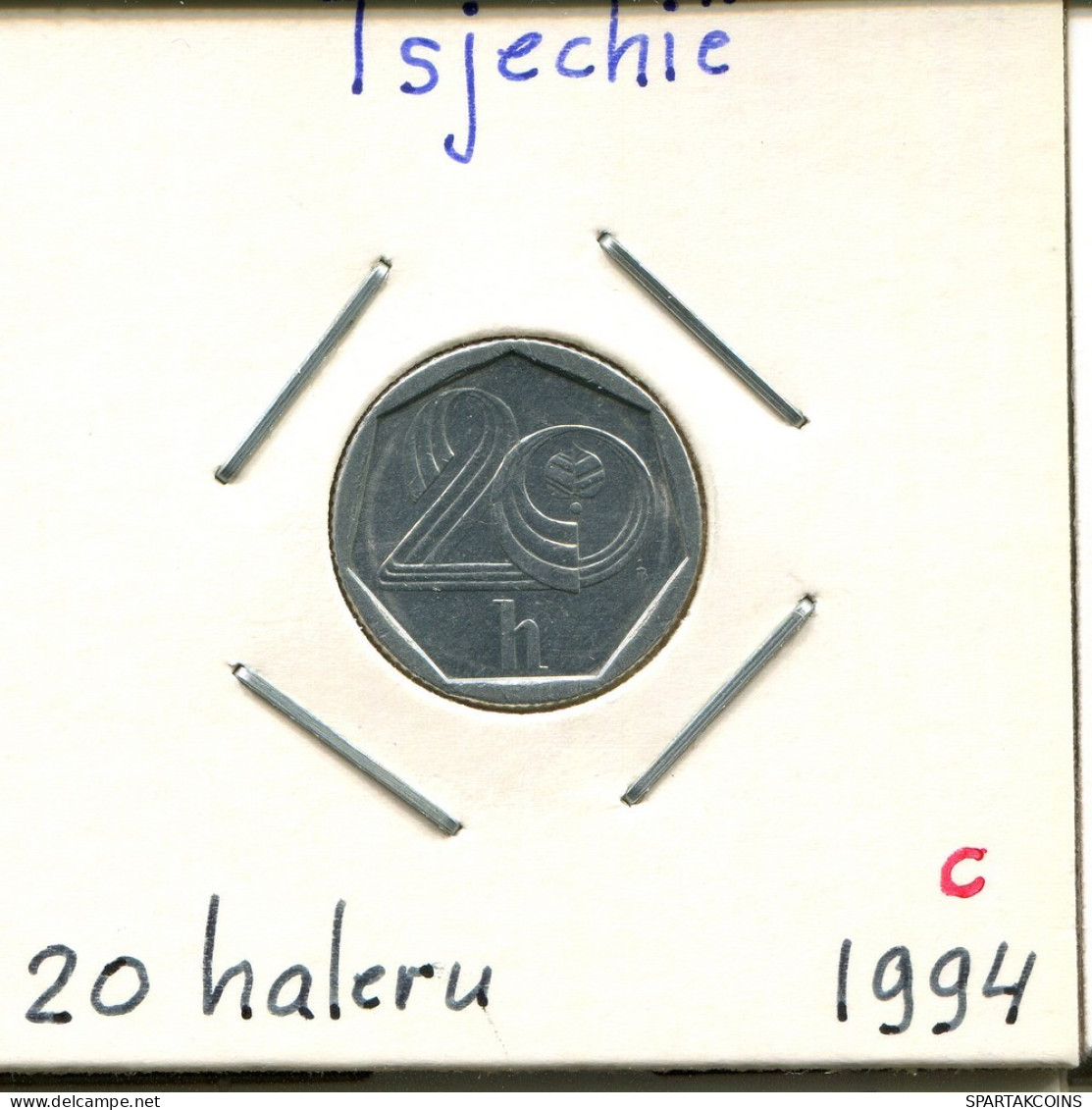 20 HELLER 1994 TSCHECHIEN CZECH REPUBLIC Münze #AP716.2.D.A - Tsjechië