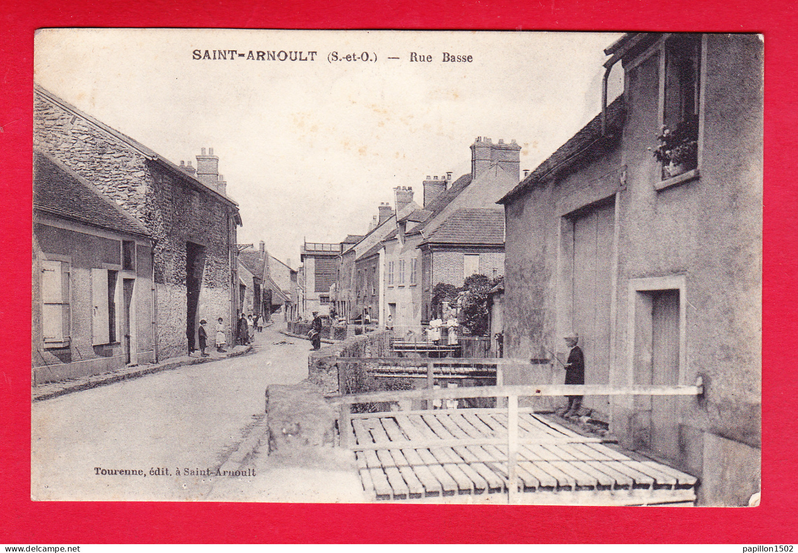 F-78-Saint Arnoult-04P228  La Rue Basse, Petite Animation, Cpa BE - St. Arnoult En Yvelines