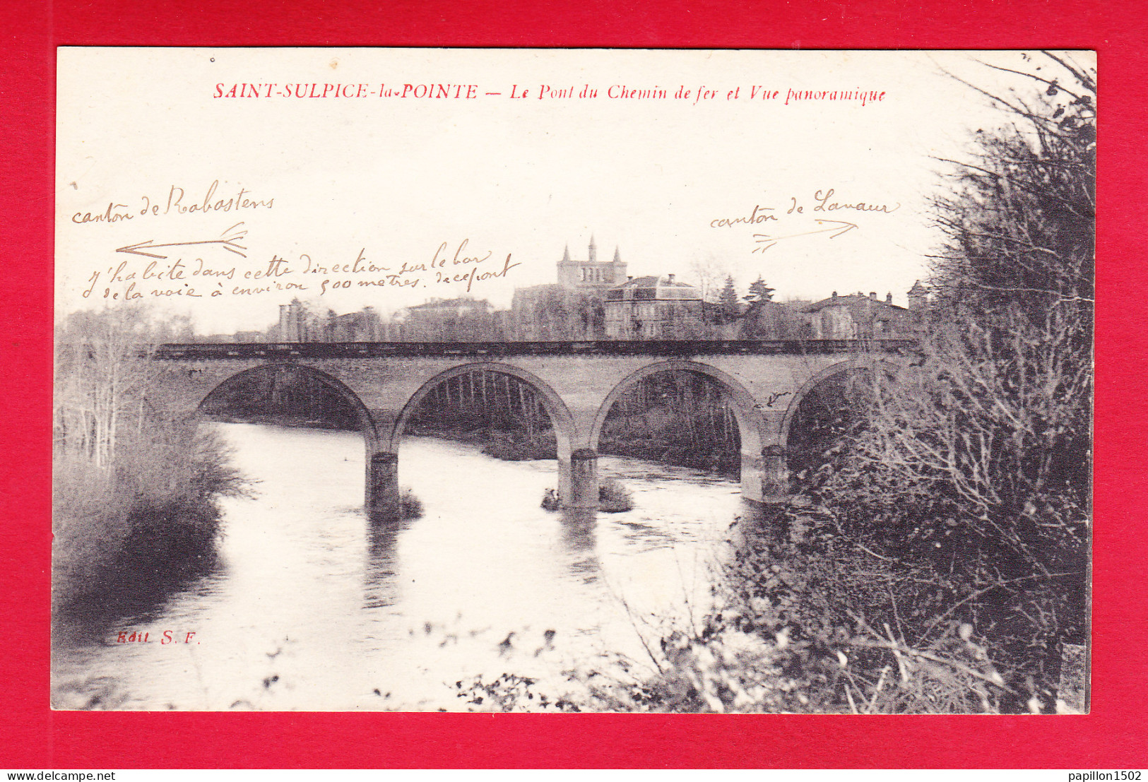 F-81-Saint Sulpice La Pointe-01P228  Le Pont Du Chemin De Fer Et Vue Panoramique, Cpa BE - Saint Sulpice