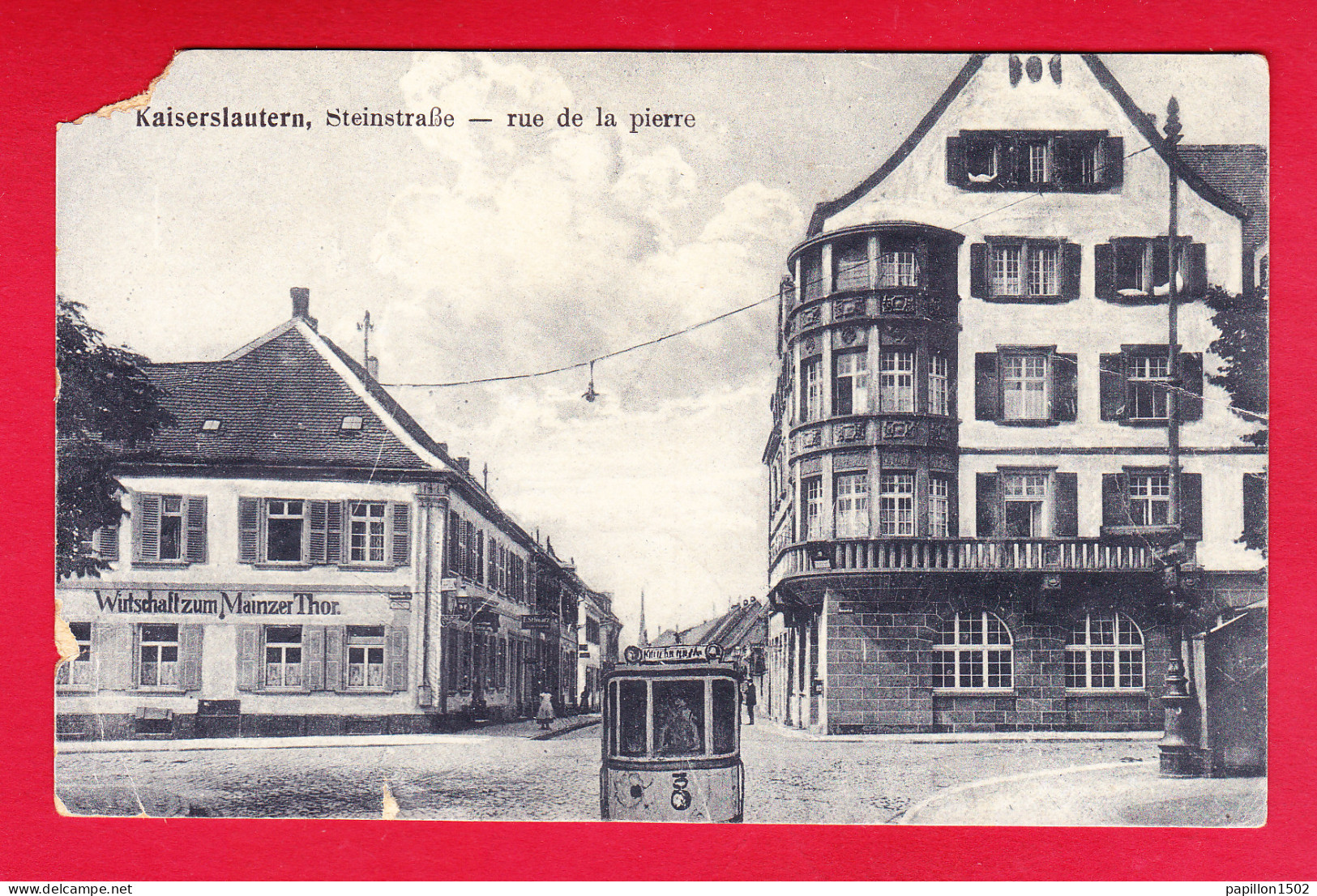 E-Allemagne-559P228  KAISERSLAUTERN, Steinstrasse, Rue De La Pierre, Tramway, Cpa  - Kaiserslautern