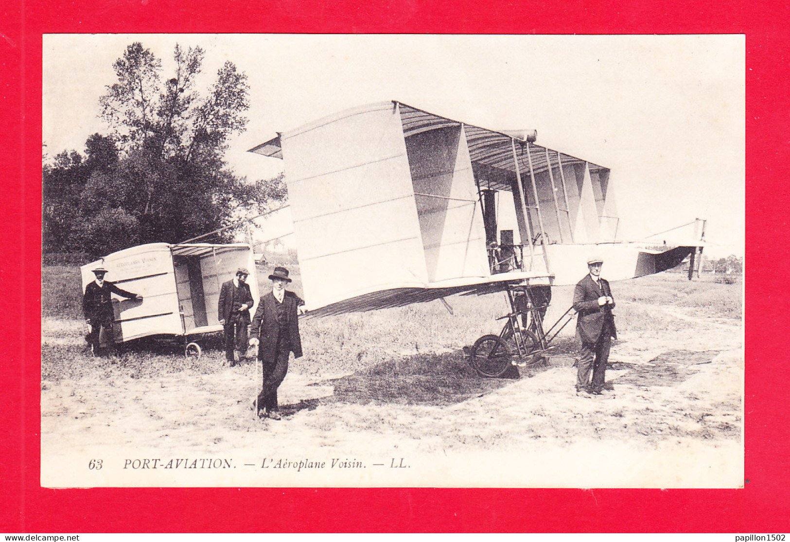 Aviation-496Ph82  Port Aviation, L'aéroplane Voisin En Gros Plan, Cpa BE - ....-1914: Voorlopers